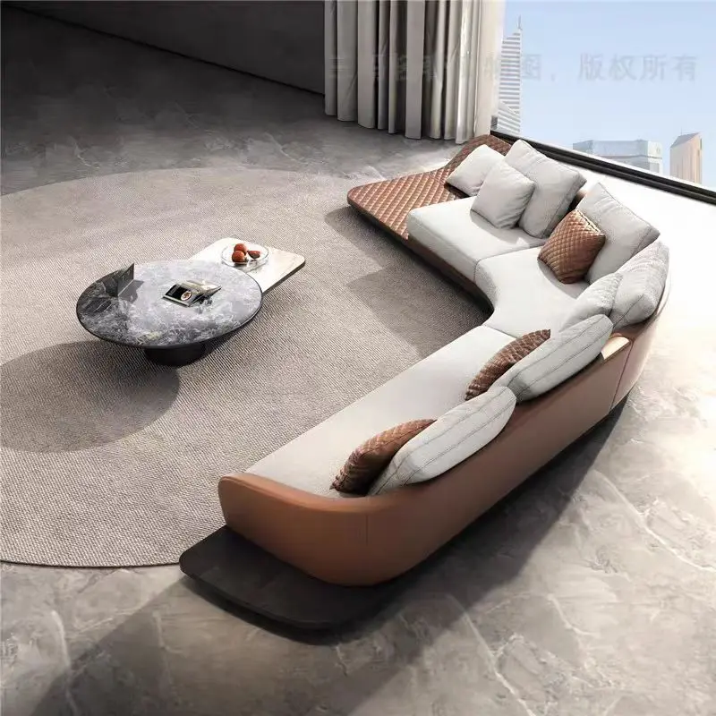 Apartment villa living room combination simple modern fabric method