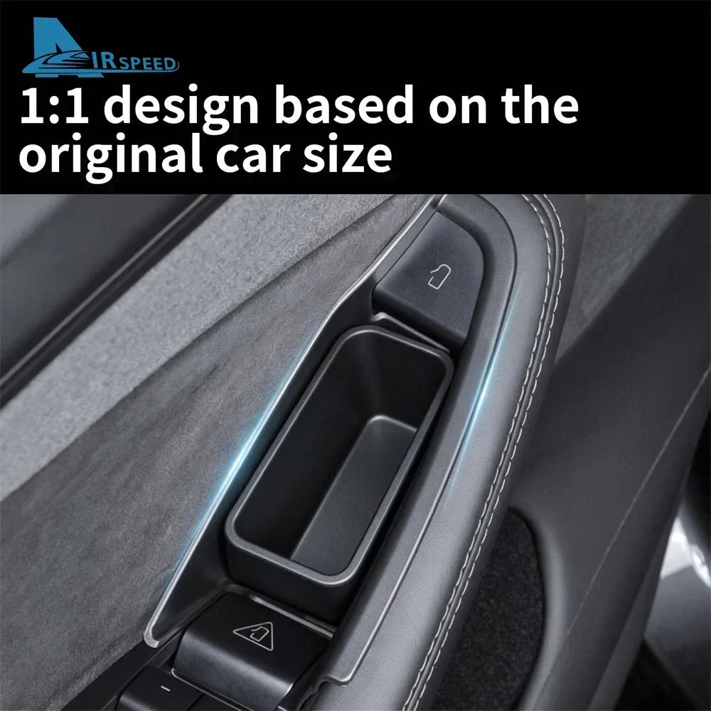 4PCS For Tesla Model YL 6 Seats 2026 2027 2028-Up ABS Inner Door Handle Storage Box Trim Protective Interior Accessories
