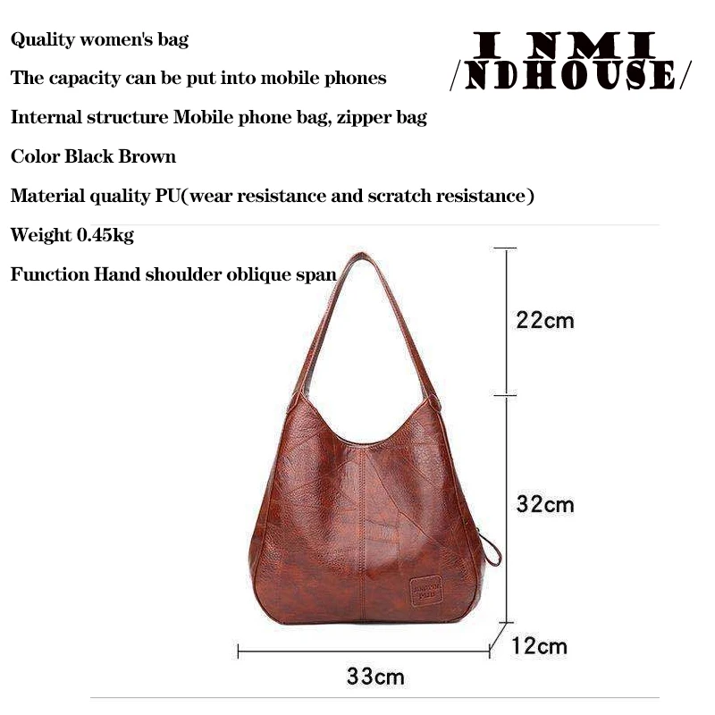 Vintage Large Capacity Tote Bag, Retro Vegan Shoulder Bag, Women\'s Casual Handbag For Commute