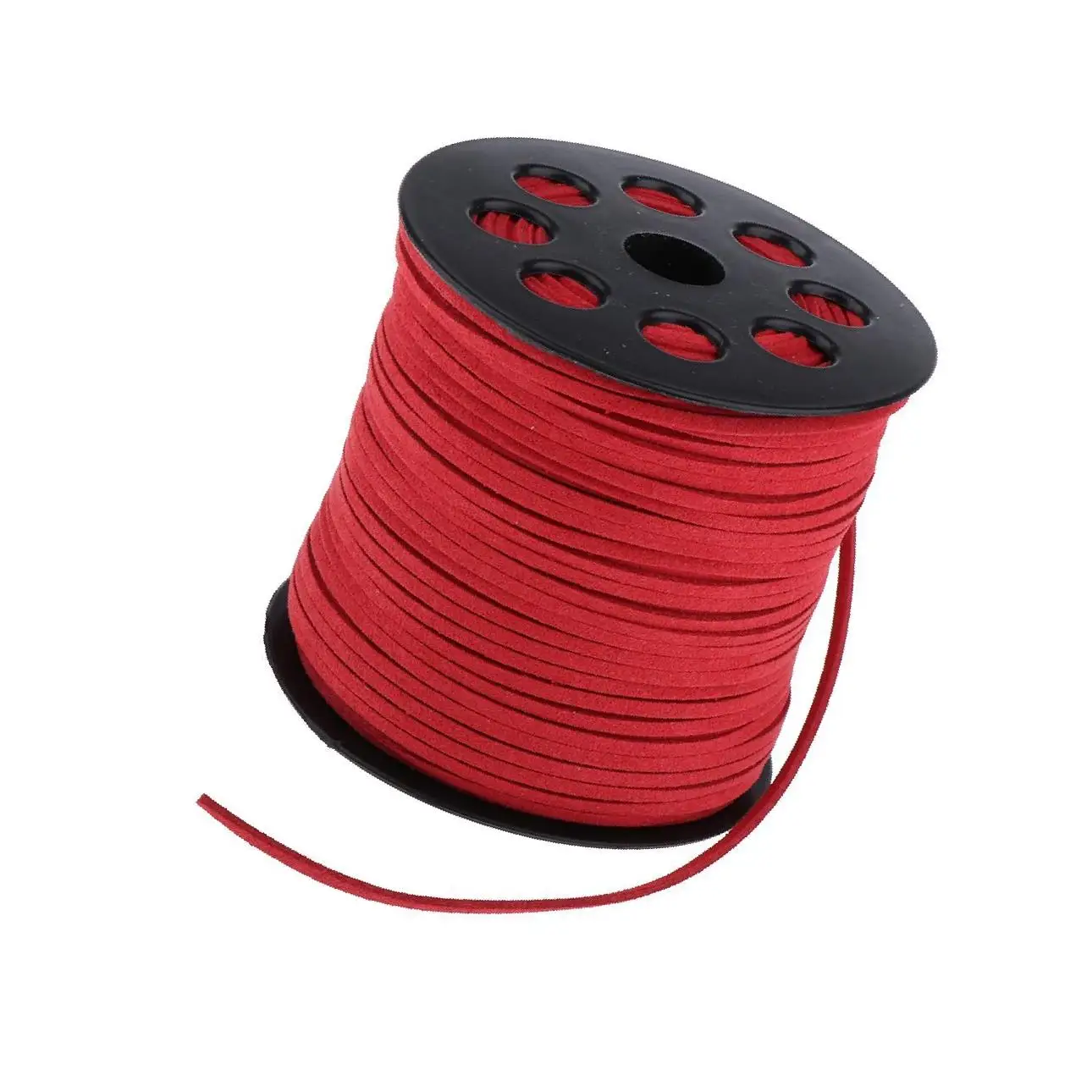 98 Yards 2.7mm Faux Suede Cord String Lace Beading Thread Red