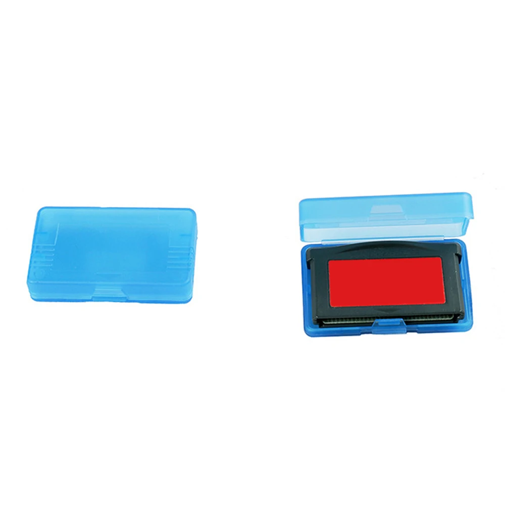 50pcs Transparent box for GBA game cartridge protection case display box transparent gray/blue/red