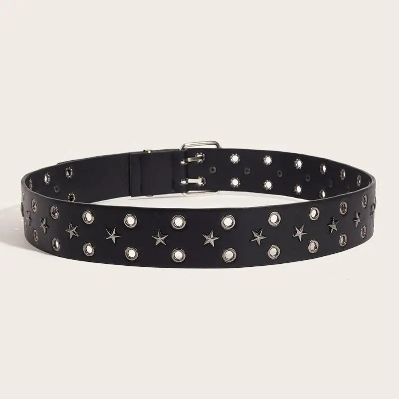 

39BB Unique Waist Belt Unique Star Simple Buckle for Stage Dancers Costume Jewelry Waist Body Jewelry Modern Buckle