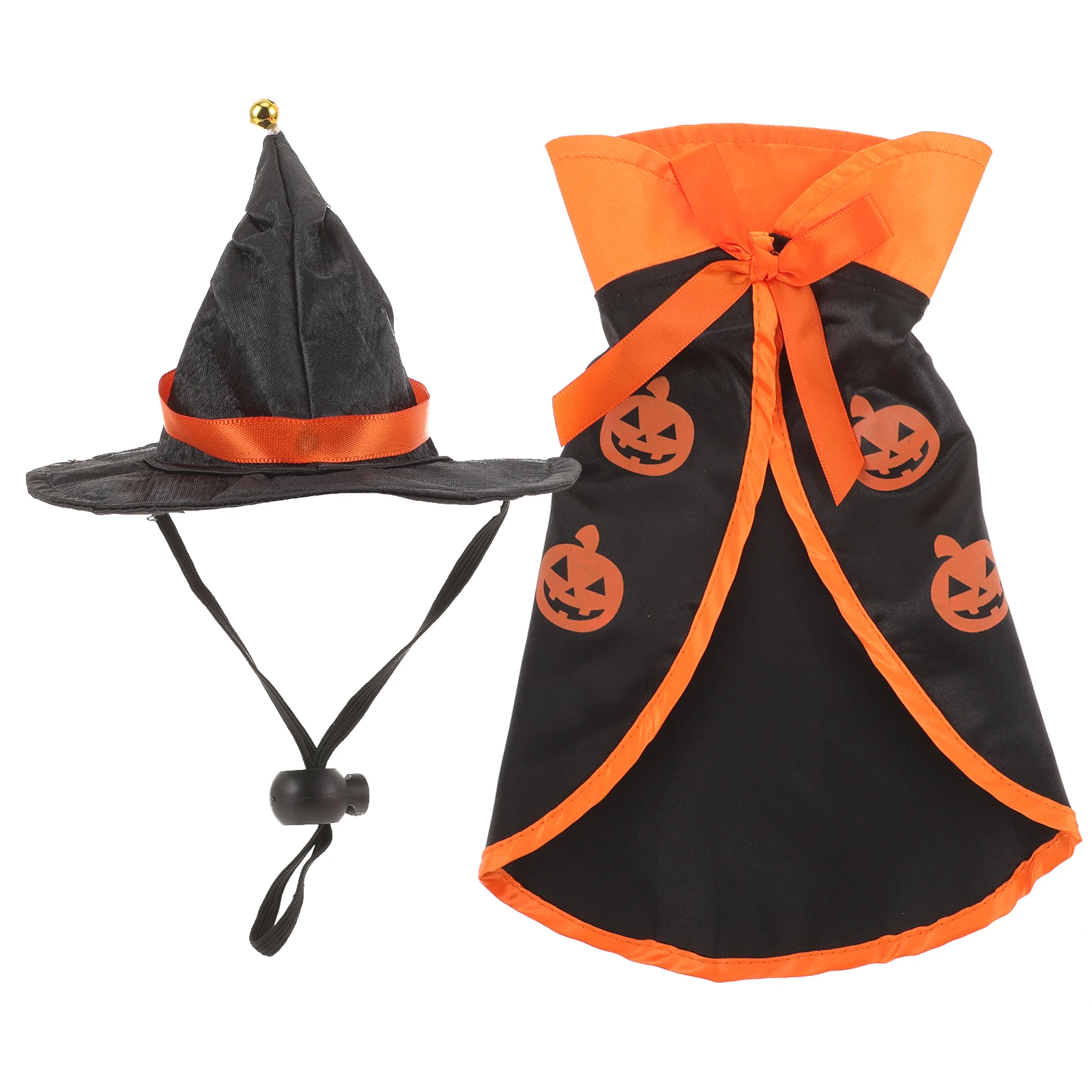 

Magical Cloak Set Small Medium Cloth Halloween Pet Hat and Cape Costumes for Pets