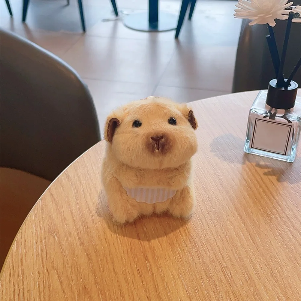 

Stuffed Animal Hamster Plush Pendant Bag Charm Cute Doll Stuffed Animal Keyring 8cm Hanging Decoration Hamster Plush Keychain