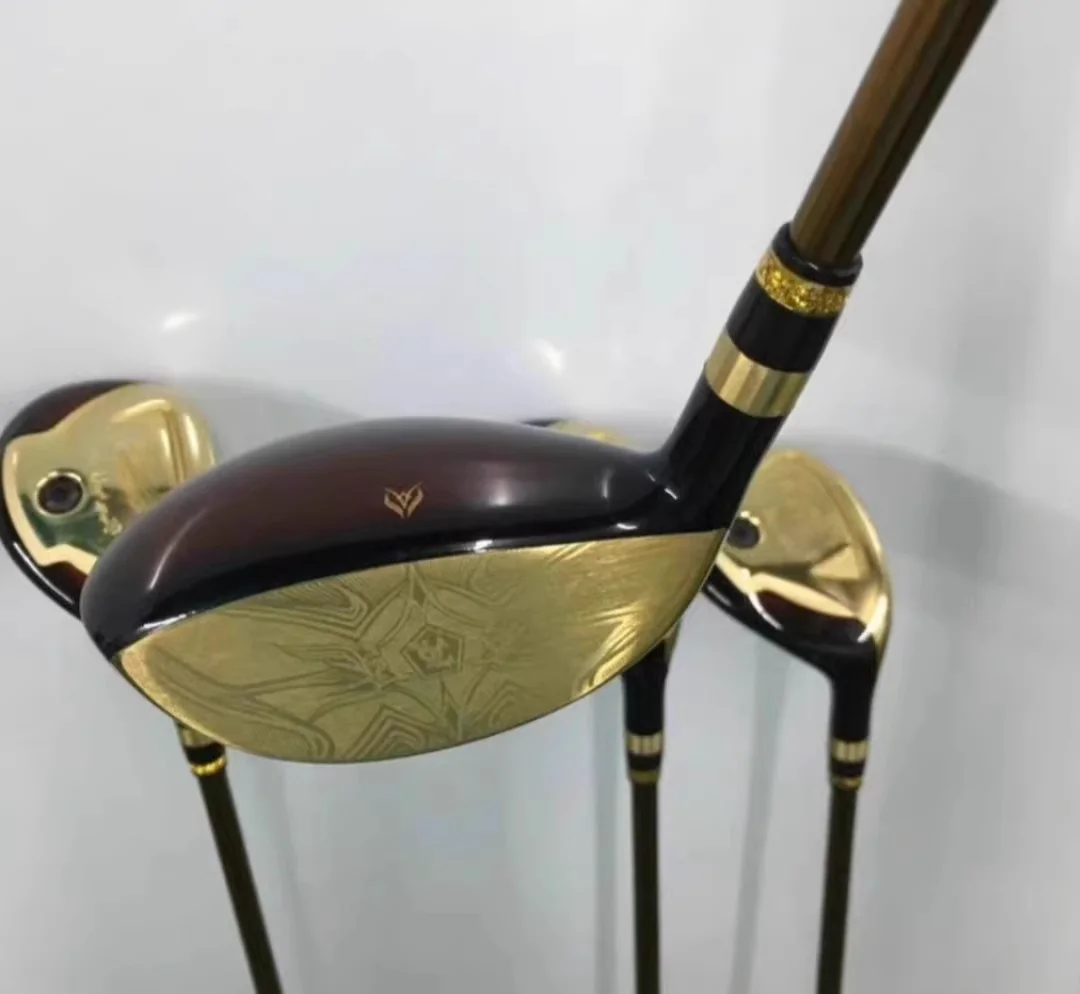 Golf club I.H.A black/gold Golf Hybrids con albero, 19, 22, 25, 28 gradi, mood Standard, High Reverse Golf R, S, SR, nuovo