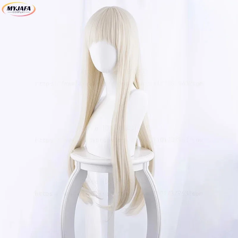 ABC123 جودة عالية Yomozuki رونا شعر مستعار أشقر طويل مستقيم مقاومة للحرارة الاصطناعية الشعر أنيمي تأثيري الباروكات + x;3,f'6,h.7;j