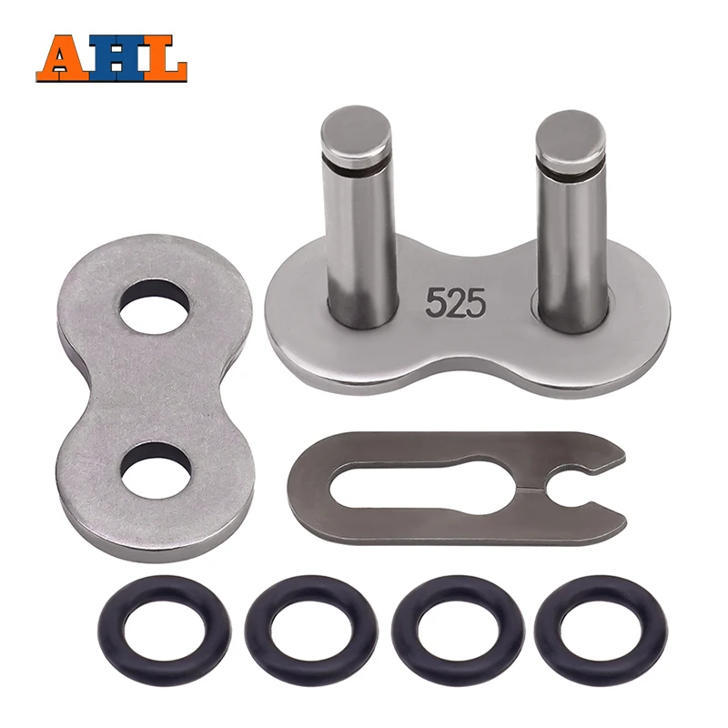 

AHL Motorcycle Dirt Bike Drive Chain O-Ring 525 Chain Master Link Detachable Chain Buckle Easy Installation Joint Links Clip