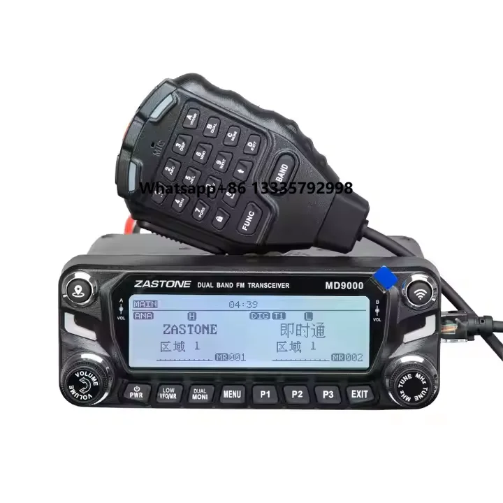 

ZASTONE MD9000 DMR Digital Car Walkie Talkie 50W Dual Band Mobile Radio Gps APRS Walkie-talkie AES256 DTMF Amateur Transceiver