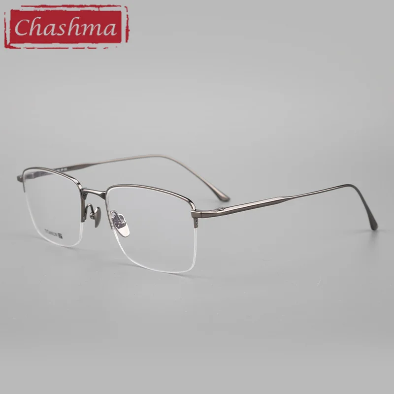 Chashma Ultra Light Pure Titanium Men Prescription Glasses Gentlemen Optical Eyewear Spectacles Super Quality  Eyeglass