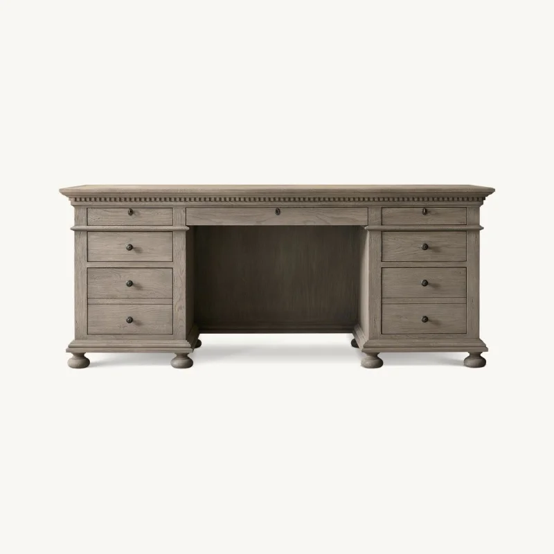 &Modern Minimalist Style Furniture Solid Wood Office Desk Suitable for Office Buildings