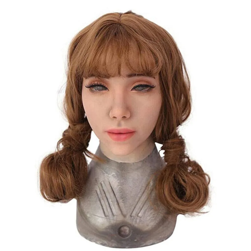 

Mask Female Mask Headgear All-Inclusive Cosplay Simulation Men's Beauty Headgear