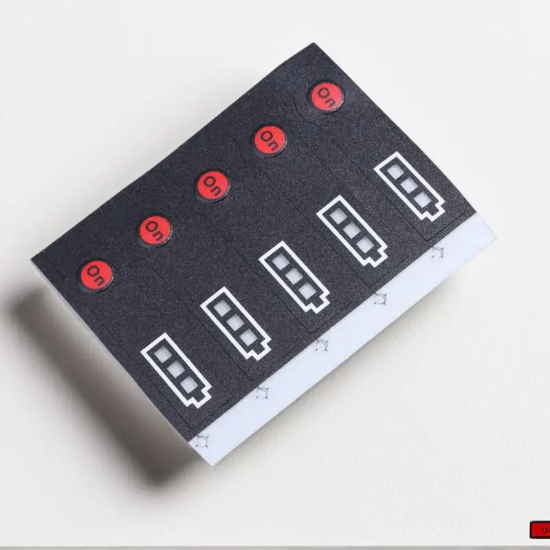 5/10Pcs 14.4V 18V Lithium Battery Case LED Key Sticker Label Tag For Li-ion Battery LED Sticker Label Pack