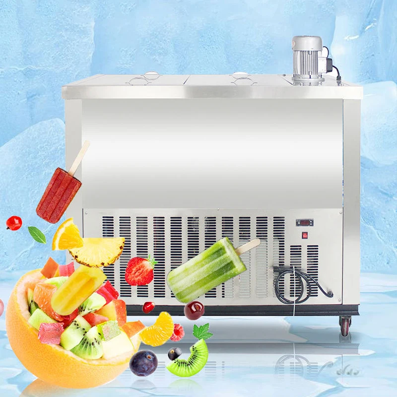 Popsicle Machine Commercial Handmade Ice Cream Maker Various Molds Stainless Steel Body Large Output Simple Operation