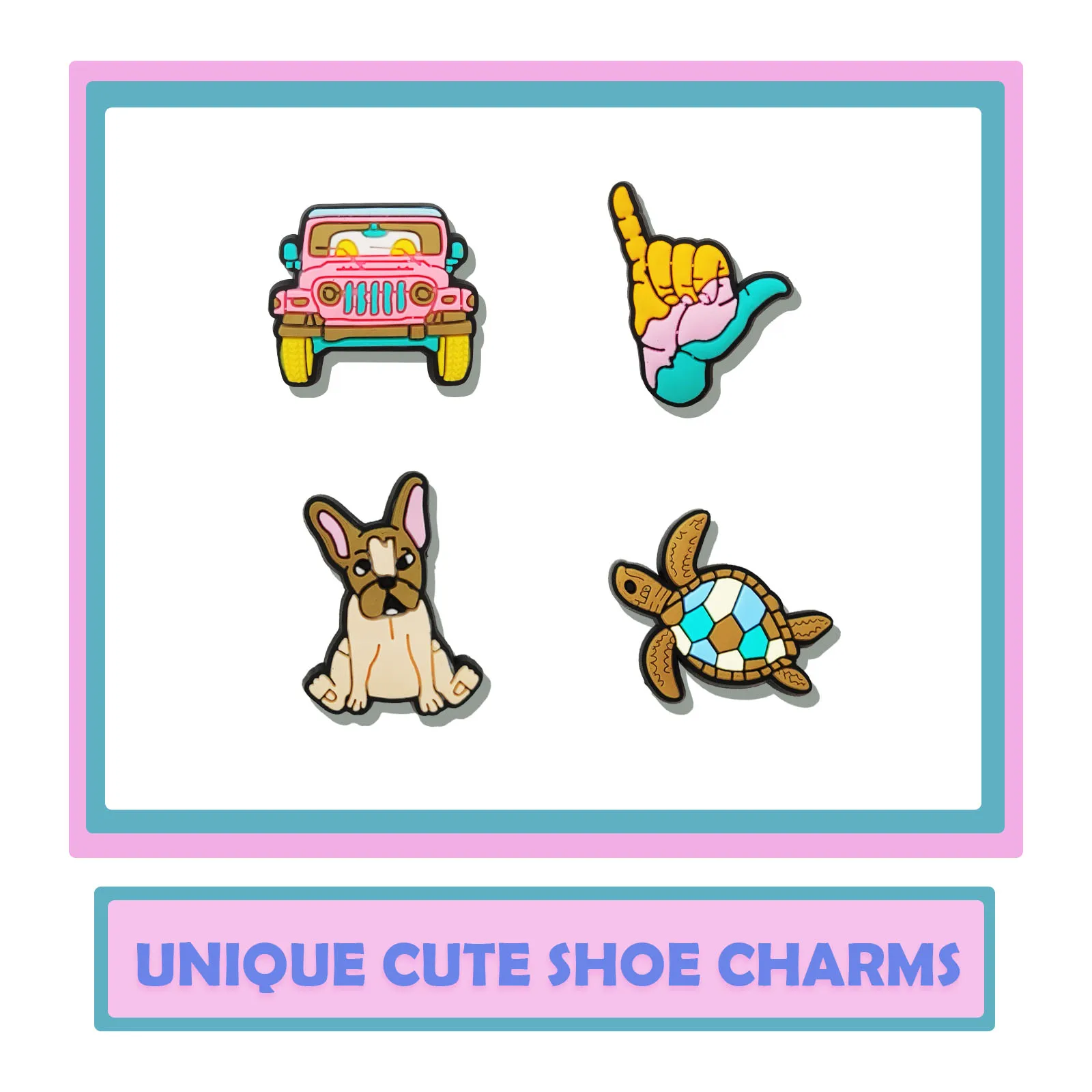 Shoe Charms 19Pcs Summer Series Shoe Decoration Premium Quality Popular Charms Accessories Great Gift