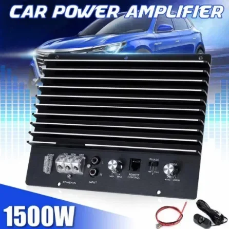 最高耐久性1500wサブウーファーアンプ-シングルチャンネル-モノラルピュアベースアンプボード-12v