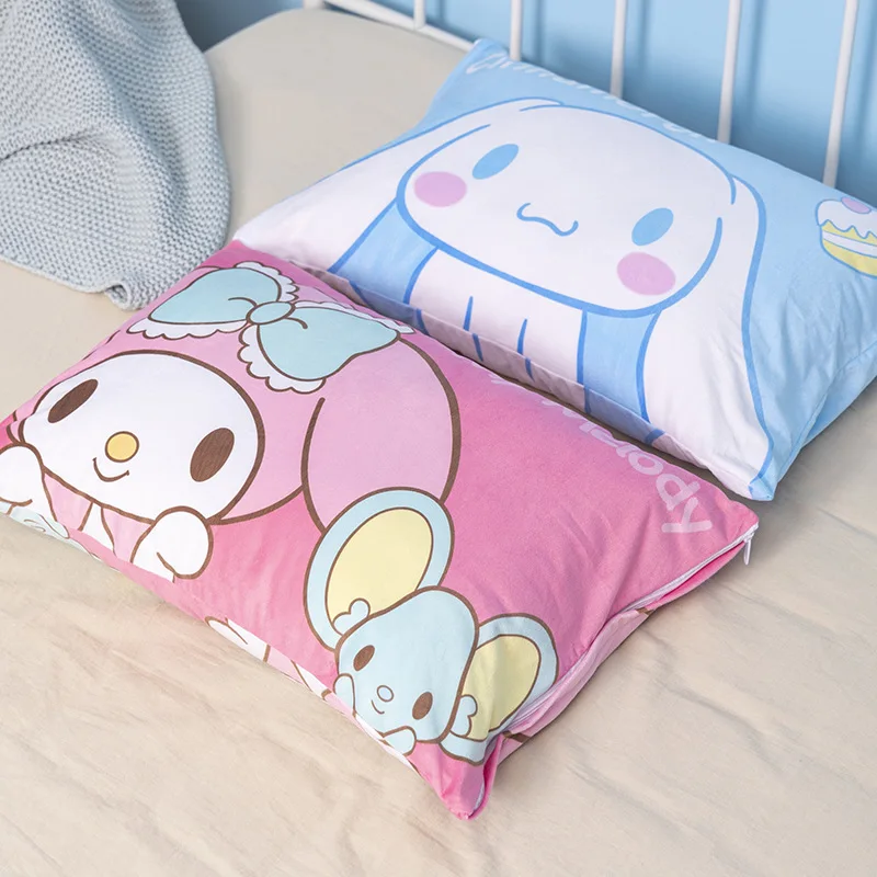 Cute Anime Sanrio Pillow 60X40Cm Cartoon Hello Kitty Cinnamoroll Double-Sided Printed Pillowcase Children Dormitory Pillow Gift