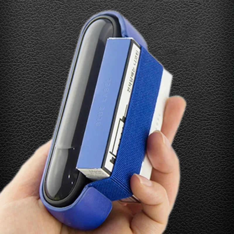 

PU Leather Case For IQOS 3.0 DUO Retro Portable Elasticity Band Cases Storage Bag Full Protective Carrying Cover