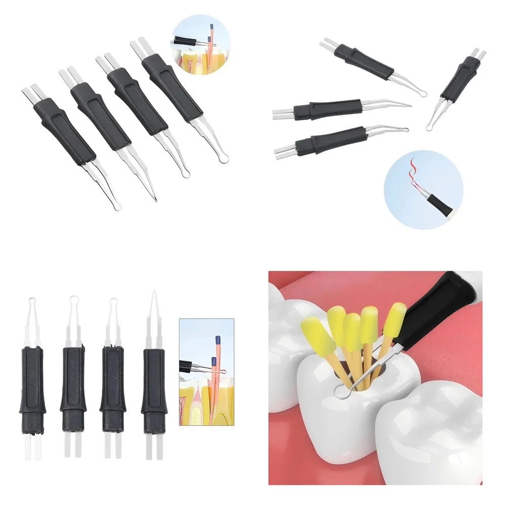 

4pcs/Pack Dental Heated Gutta Cutter Bendable Tips - for Gutta Percha Point Heating Cutter Endo Dentistry Tool