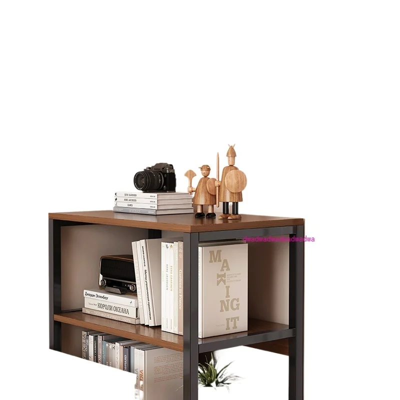 Bookshelf Floor-to-ceiling shelf Against the wall Simple book storage rack Multi-layer desktop