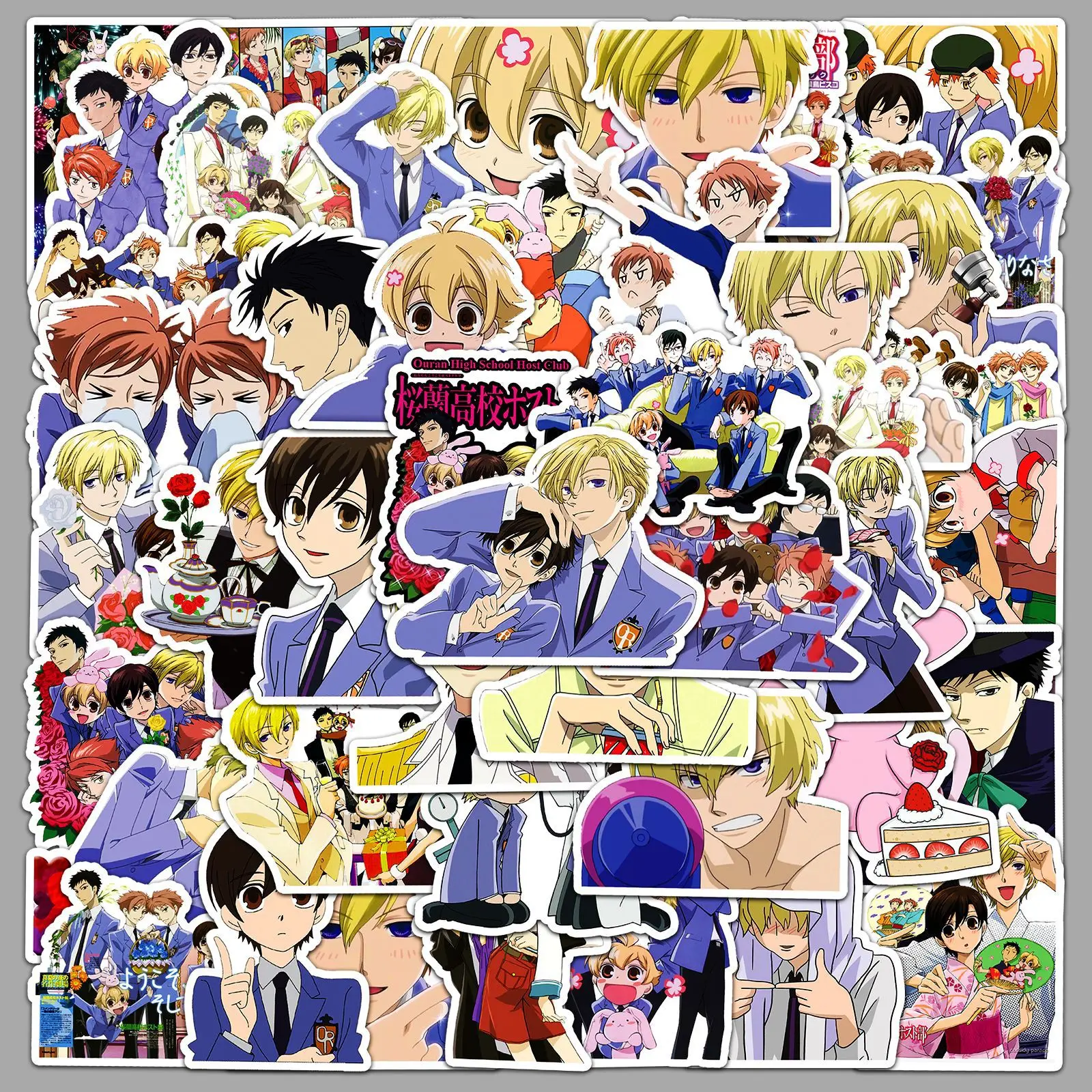 

10/50PCS Ouran High School Host Club Stickers Campus Love Animation Decals Cartoon Toy Fridge Luggage Laptop Phone Guitar Car