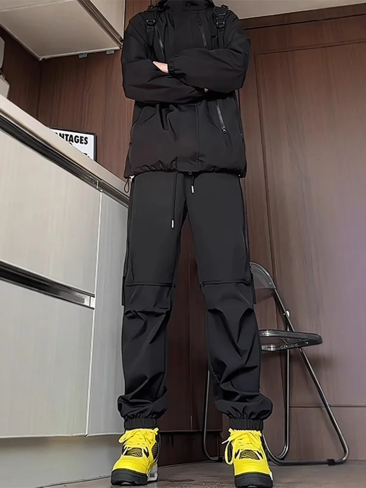 

Bla Tee-Proof Soft ell Cargo Pants Men's American Functional Micro Cone Straight Casual Outdoor Mountain Climbing Workwear