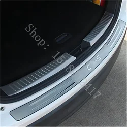 FOR MAZDA CX-5 CX5 2012 2013~2016 REAR OUTER BUMPER PROTECTOR TRIM DOOR SILL SCUFF COVER PLATE ACCESSORIES CAR ACCESSORIES