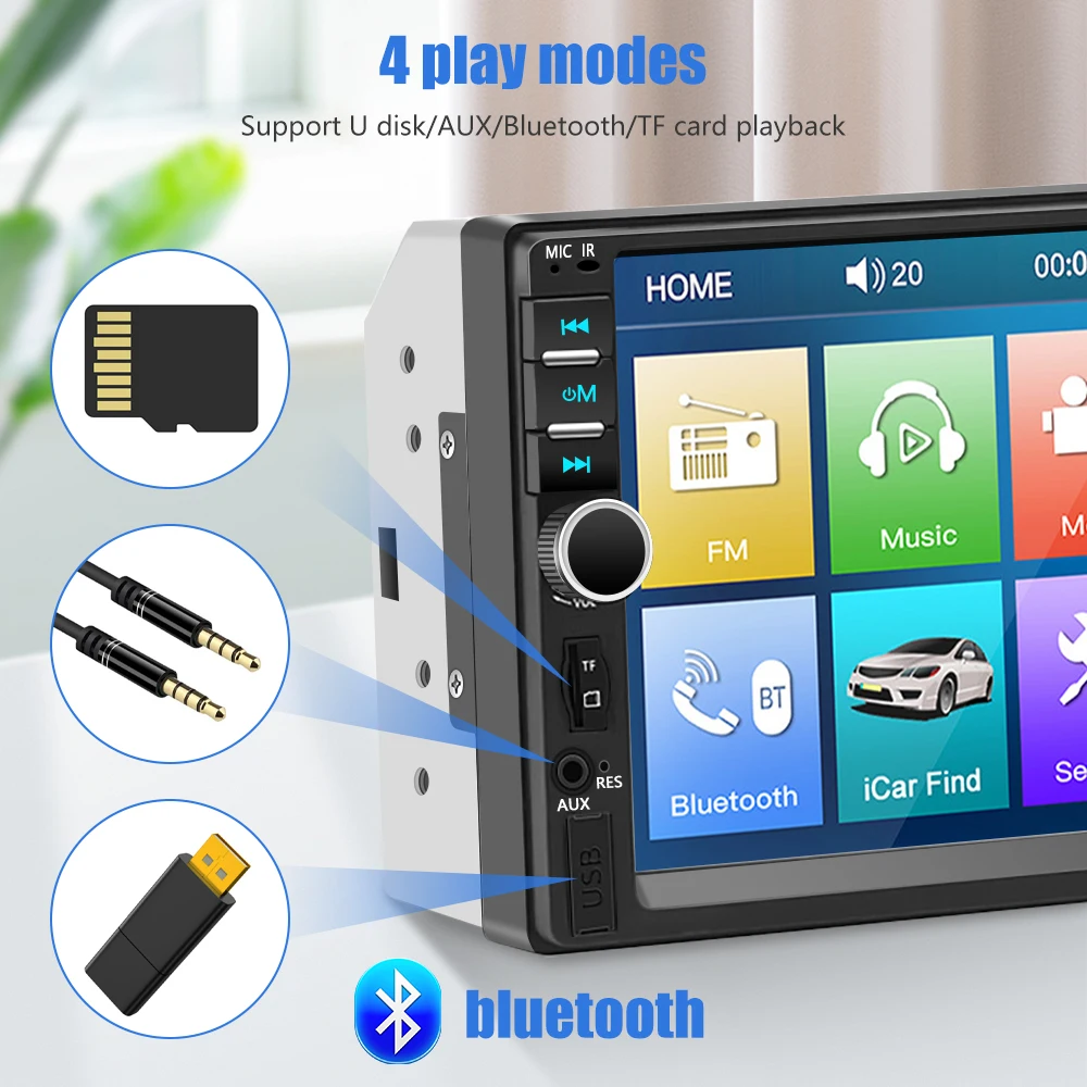 7018B Touchscreen Car Media Player — product detail 5