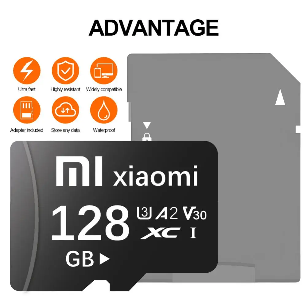 Xiaomi-Carte mémoire originale pour téléphone et ordinateur, 2 To, 1 To, 512 Go, 256 Go, 128 Go, 4K Full HD, Micro TF, Mini SD, Carte Flash TF