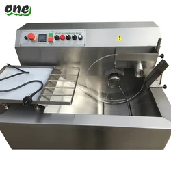 Mould Spread Chocolate Make Dipping Coating Enrobing Tempering Machine Processing Machinery For Small Business Production Line