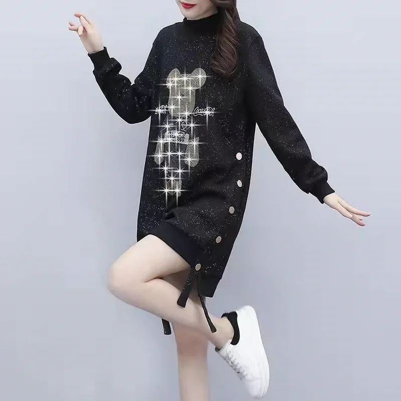 أغطية نسائية فستان غير منتظم للمعدة للربيع والصيف بلوزات فضفاضة جديدة قميص متوسط الطول ملابس عصرية للنساء