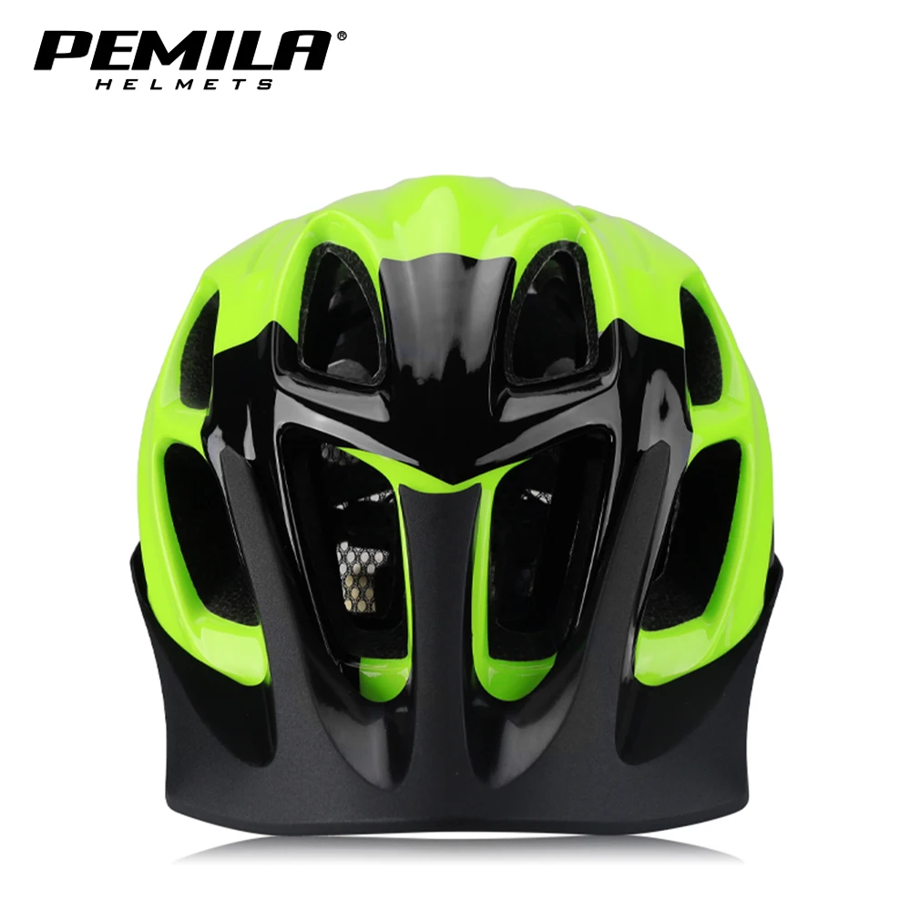 PEMILA DH MTB Bicycle Helmet Integrally-molded Outdoor Sports Road Mountain Bike Helmet Ultralight Racing Riding Cycling Helmet