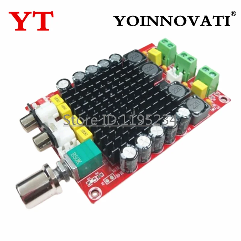 1pcs XH-M510 High Power Digital Amplifier Board 100Wx2 Overheat Protection TDA7498 Audio Stereo Amplifier Board DC14-34V