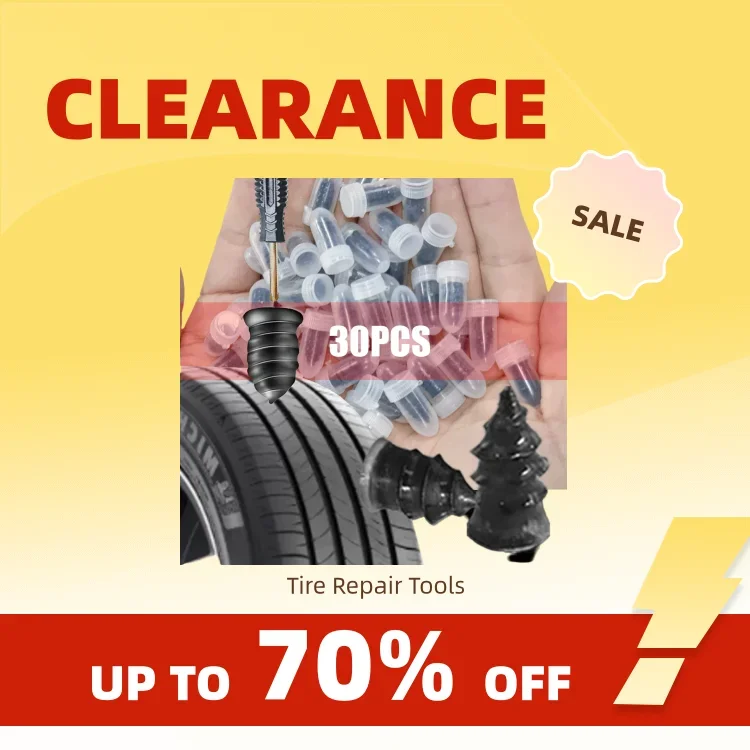 Clearance_10/30Pcs Car Tyre Repair Rubber Nail Set Universal Car Motorcycle Tyre Repair Nails Truck Scooter Bike Tire Puncture R