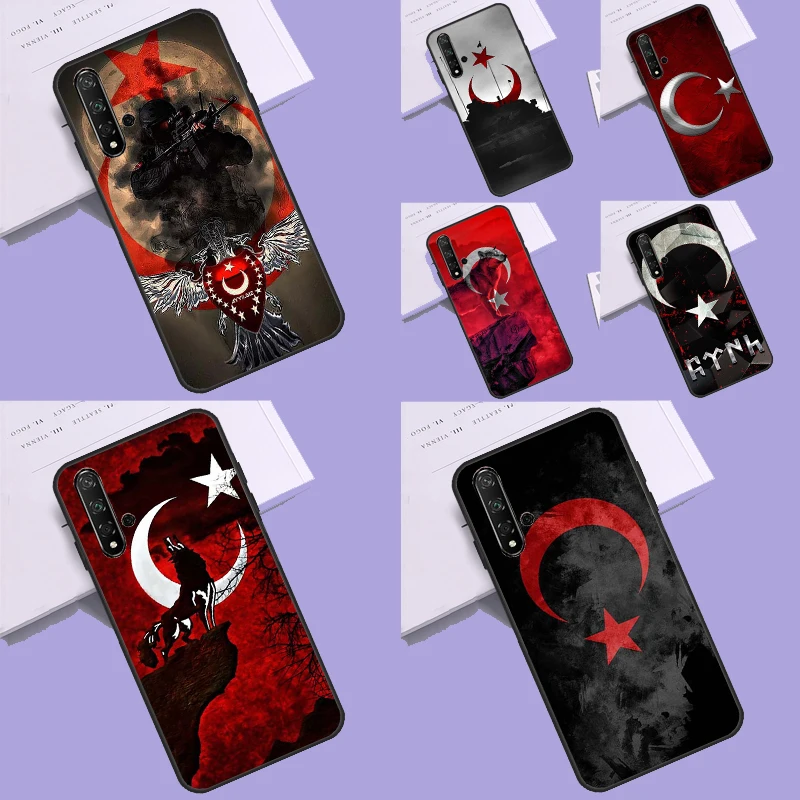 Turkey Turkish Flag Case For Huawei Nova 9 10 SE 5T 3i 7i 8i 11i Y60 Y61 Y70 Y90 P60 Mate 60 Pro P30 P40 Lite