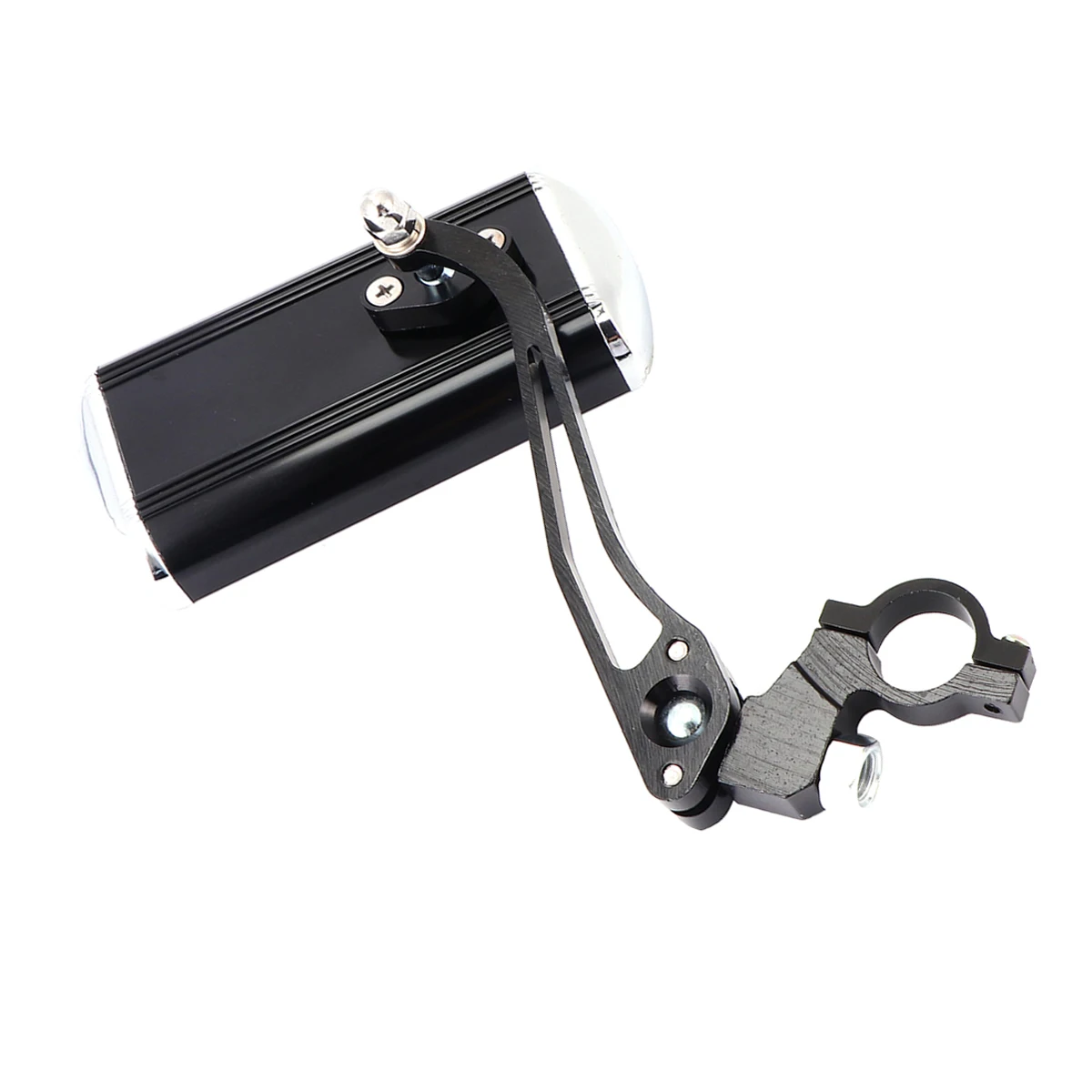 

1pc Aluminum Alloy Bicycle Rearview Mirror 22.2Mm Handlebar Rotatable Hd Glass Anti Corrosion Wear Resistant Easy Install Black