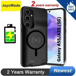10000Mah Wireless Charging Power Case for Samsung Galaxy A35 A55 Battery Charger Case for Magsafe Power Bank for Samsung A35 A55