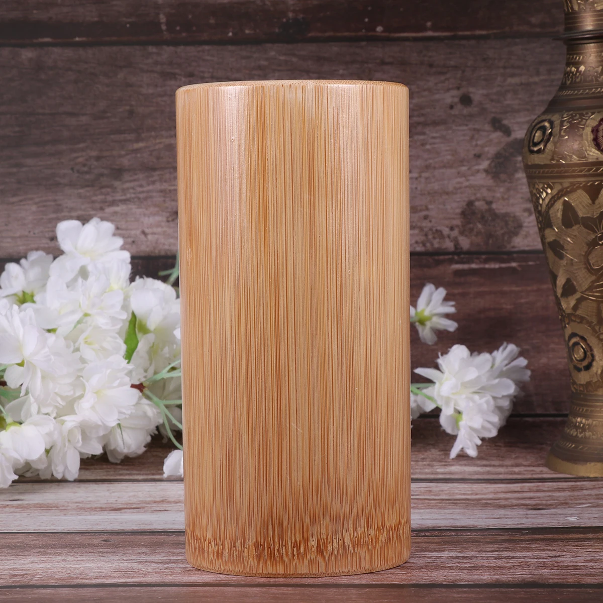 

Bamboo Chopsticks Storage Barrel 20Cm Multifunctional Kitchen Organizer Spoon Fork Holder Cutlery Storage Tube