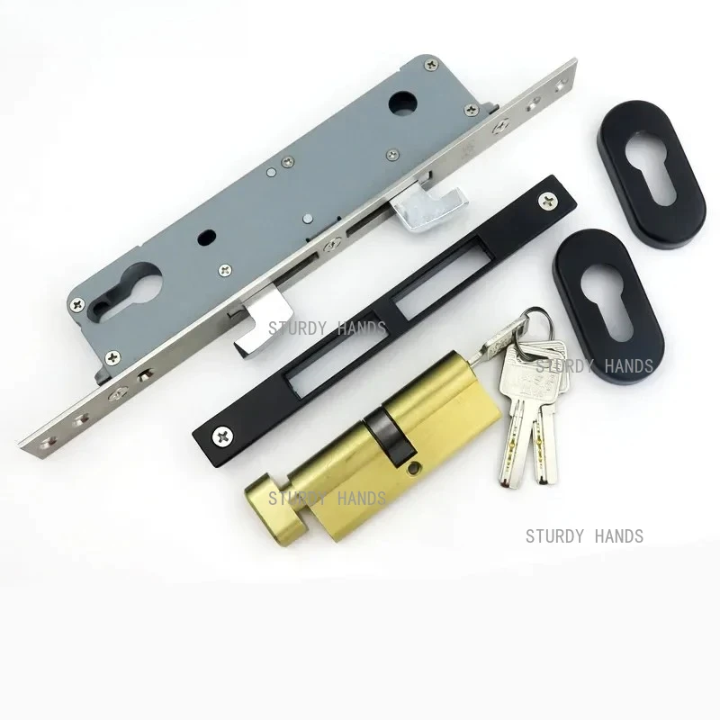 Heavy Duty Sliding Door Double Hook Lock Sliding Door Lock Suitable for New Door Installation Household Hardware Accessories
