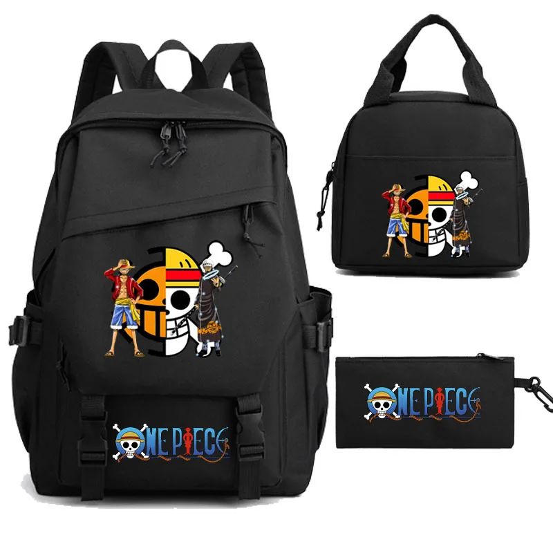 

One Piece New Luffy Student Schoolbag Large Capacity Casual and Lightweight Shoulder Pad Cute Cartoon Backpack