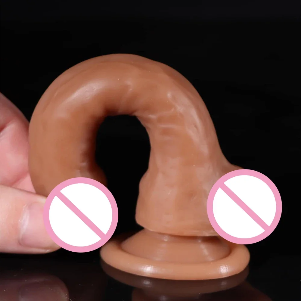 Mini Finger Liquid Silicone Artificial Penis Soft Penis Female Manual Masturbation Sex Toy G-spot Orgasm Adult Products Penis