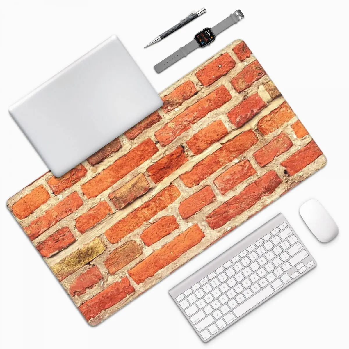 

The Red Brick Wall Large Mouse Pad Computer Keyboard Mouse Mat Gamer PC Laptop Desk Mat Office Accessories Table Mats