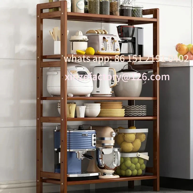 

Customizable Shelving Rack Kitchen Storage Shelf Household Floor Standing Laundry Organizer Seasoning Holder