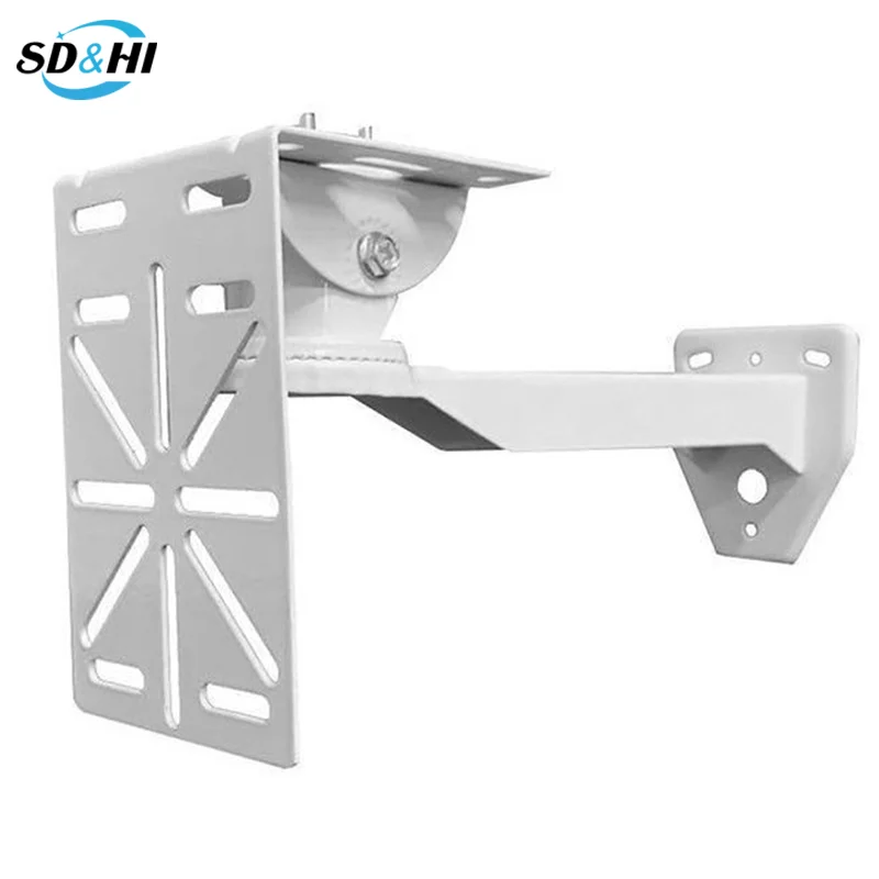 Adaptador de placa de acero en forma de L para exteriores, soporte de montaje externo en pared/esquina, poste de monitoreo, soporte de Aro para cámara de seguridad