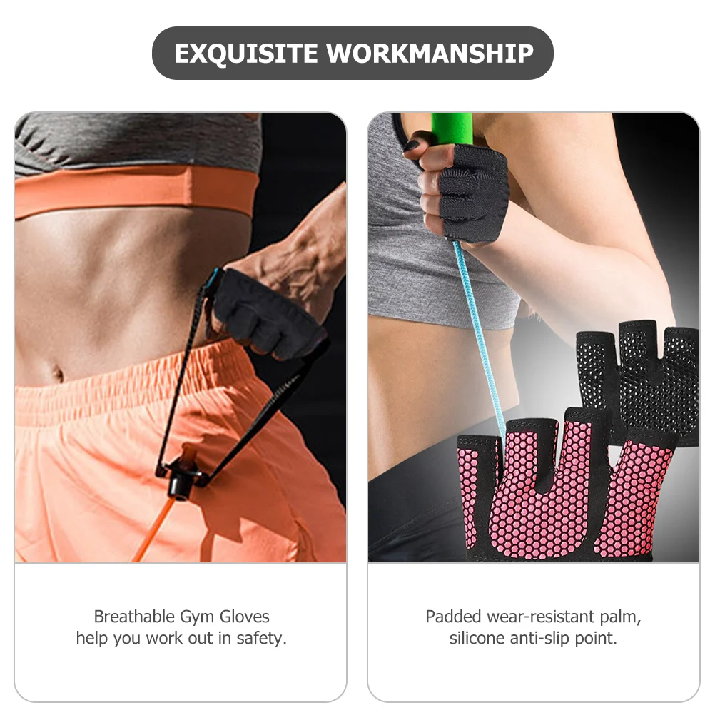 Grip Exercise Gloves Fitness Non-skid Workout Women's Mittens Miniature Gym Silica Gel Cycling and for Bowling Accessories