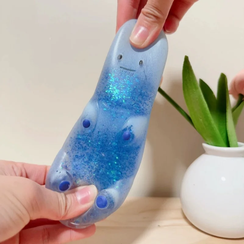 J'adore Glitter Squishy Unicorn Dinosaur Aurora Series Stress Relief Toy Soft Squeeze Vent Fidget Toy Anxiety Reducing Stress