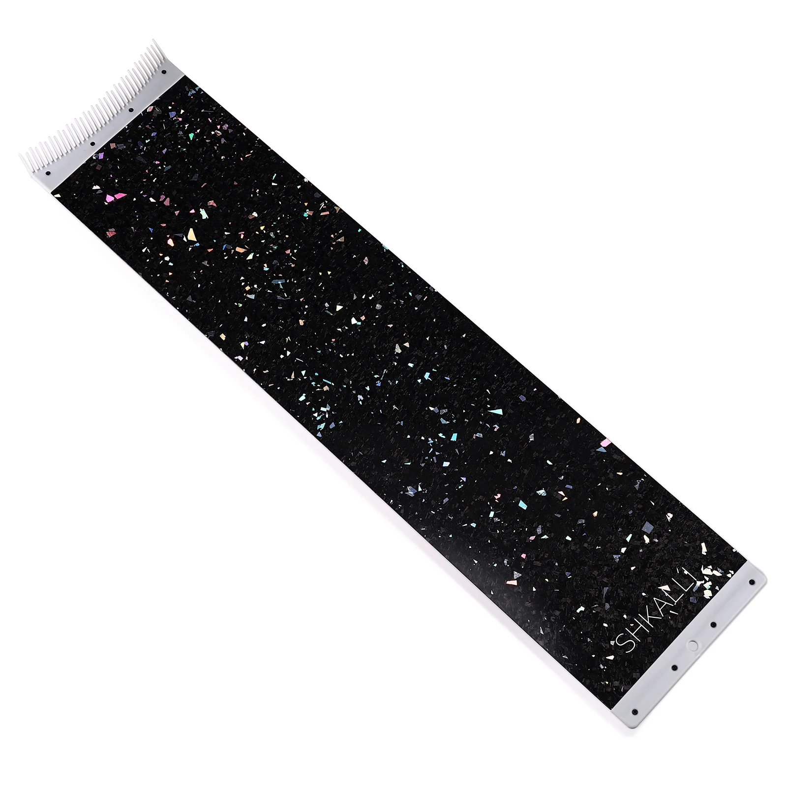 Professionelles Leichtgewicht-Highlighting-Werkzeug SHKALLI Kohlefaser-Haarbrett mit eingebetteten Glitzerpartikeln und Kammzähnen – Detail 10