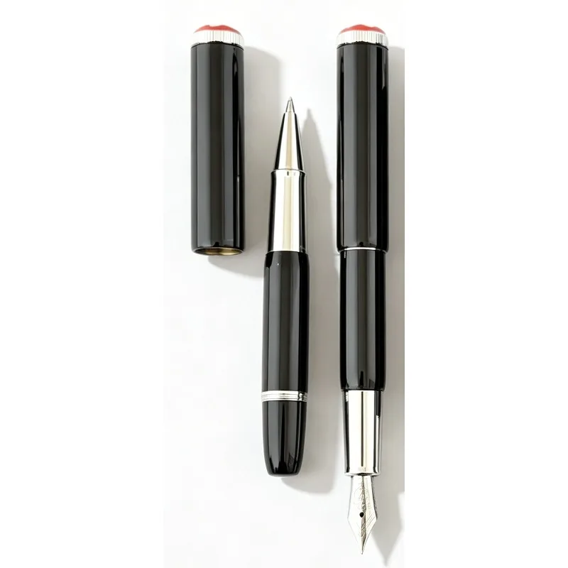 Zielony Metalowy-M B Uroczy Długopis F 0.5MM Minimalistyczny Czarny Prezent Pióro Wieczne mb Mon Pióra Rollerball dla Nastolatków do Nauki Pisania i Praktyki Artystycznej — zdjęcie produktu 6