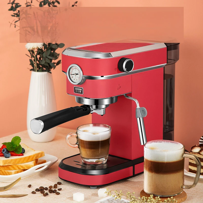 New espresso machine Household small semi-automatic steam coffee machine milk frother coffee making machine