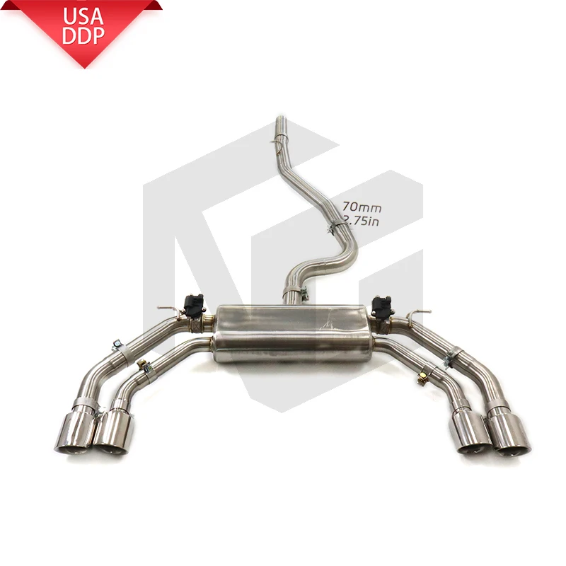 

ING SS304 for Volkswagen Tiguan AWD 2.0T Exhaust System catback with Electronic remote control valve car Accessories