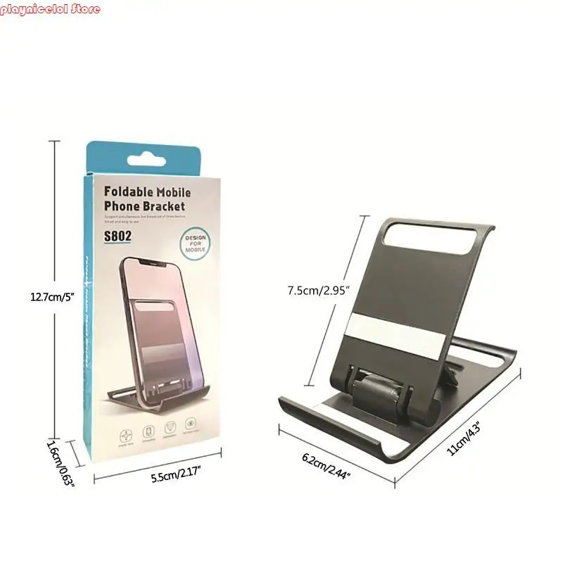 E8BA حامل الهاتف القابل للتعديل مكتب حامل مهد الهاتف القابل للطي للهاتف المحمول حامل مكتب بلاستيك حامل مريح